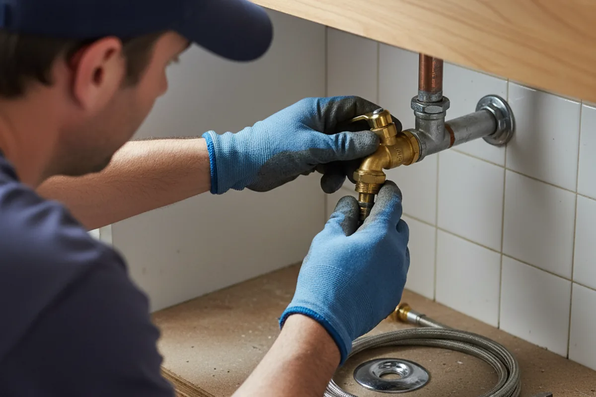 Shutoff valve and fitting work during Repiping in Osseo